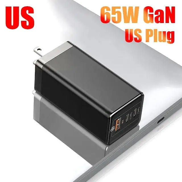 65W GaN Charger Quick Charge QC4.0 QC PD3.0 PD USB C Type C Fast Charger For Samsung Macbook iPhone