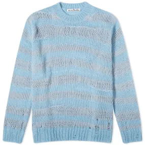 Acne Studios Kosimo Mohair RWS SweaterSky Blue & Powder Blue