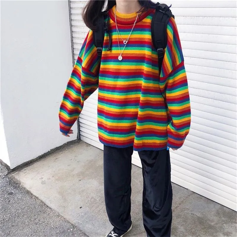 Aesthetic Rainbow Sweater