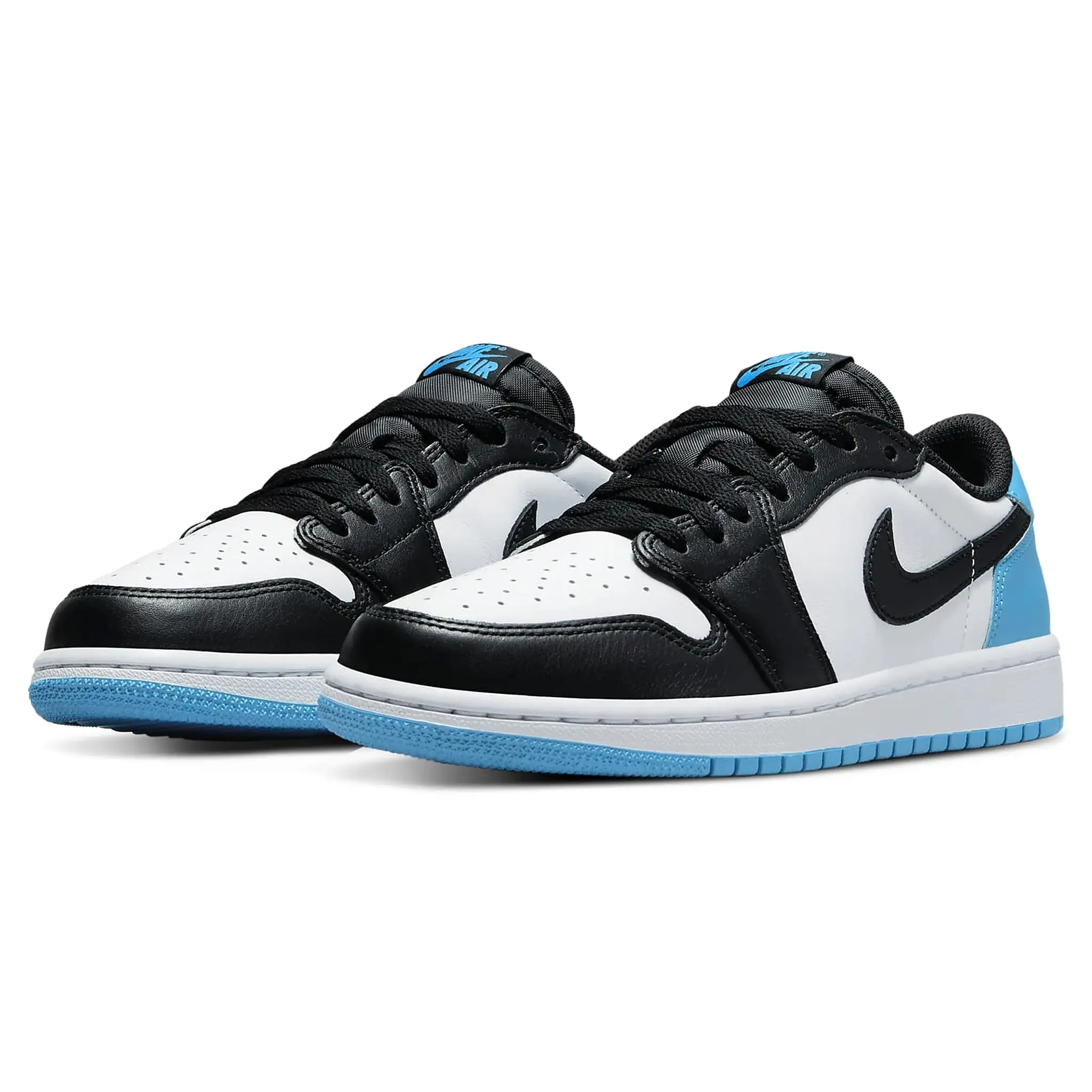 Air Jordan 1 Low Black Dark Powder Blue (W)