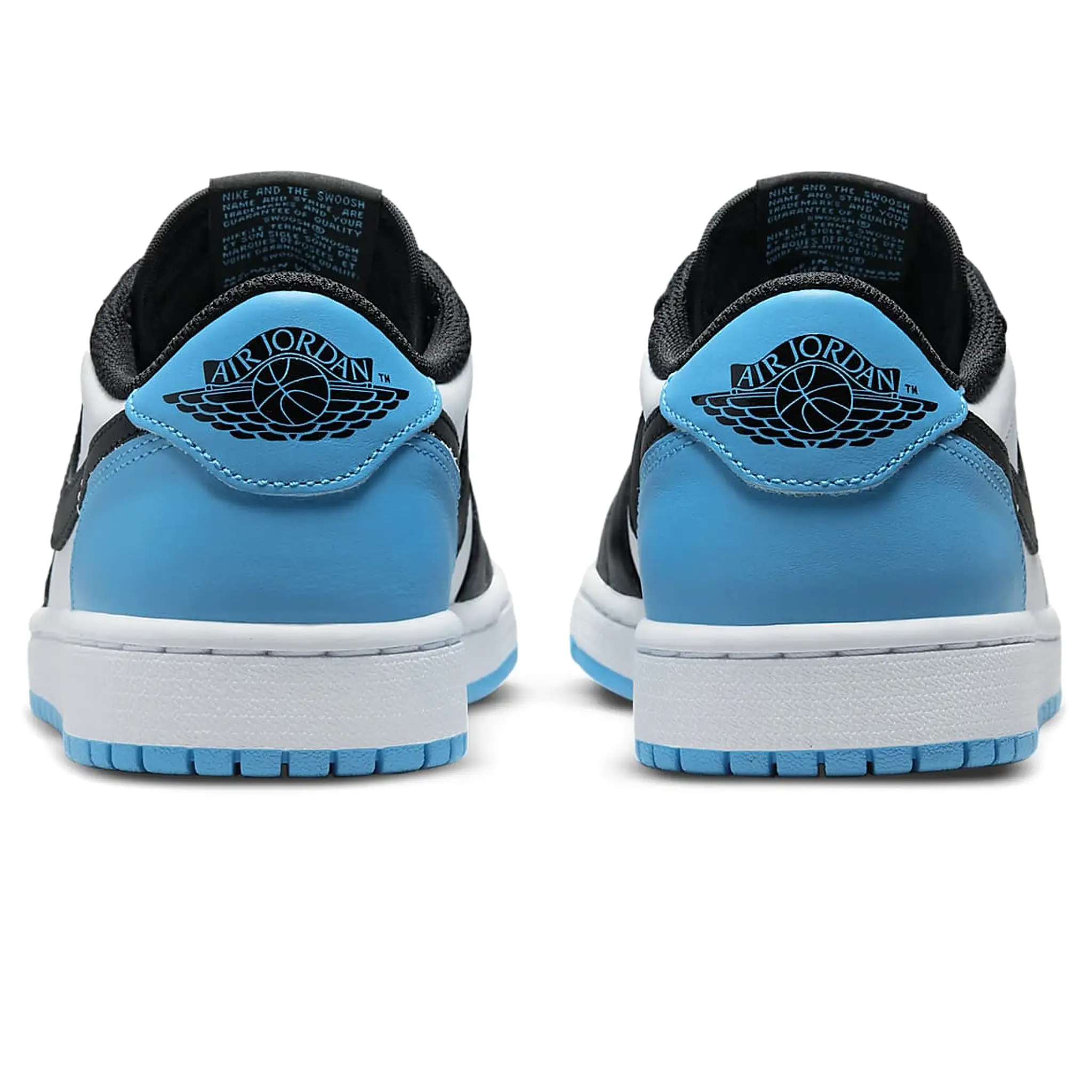 Air Jordan 1 Low Black Dark Powder Blue (W)