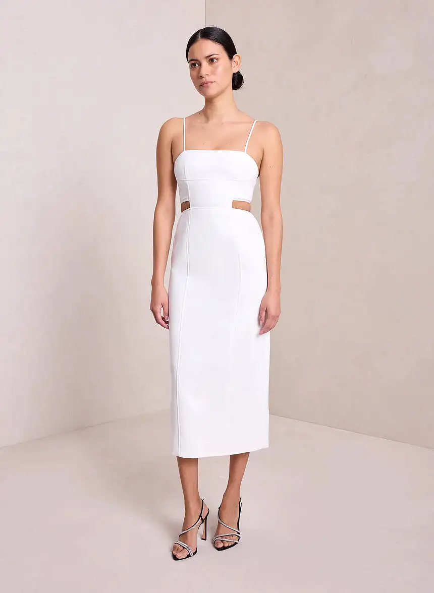 ALC Dalton Cut Out Midi Dress