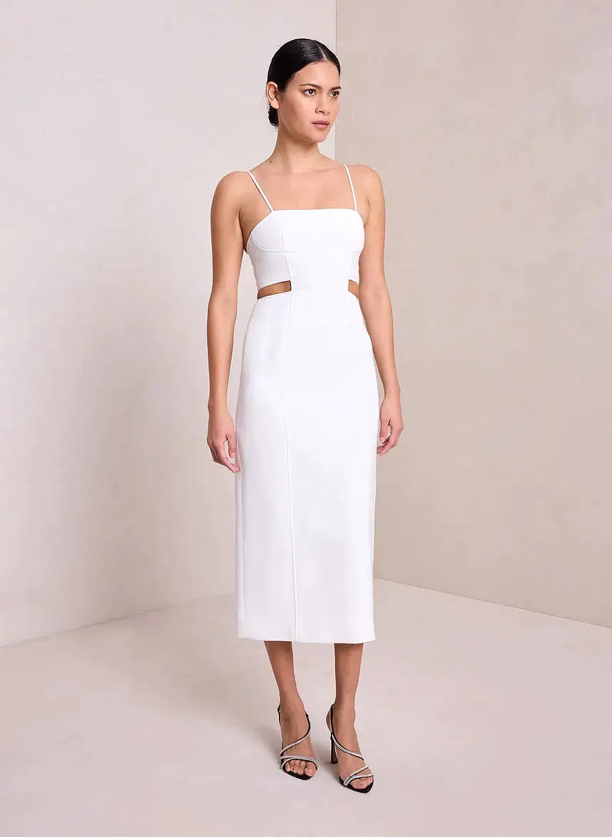 ALC Dalton Cut Out Midi Dress