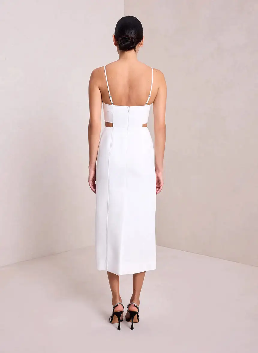 ALC Dalton Cut Out Midi Dress