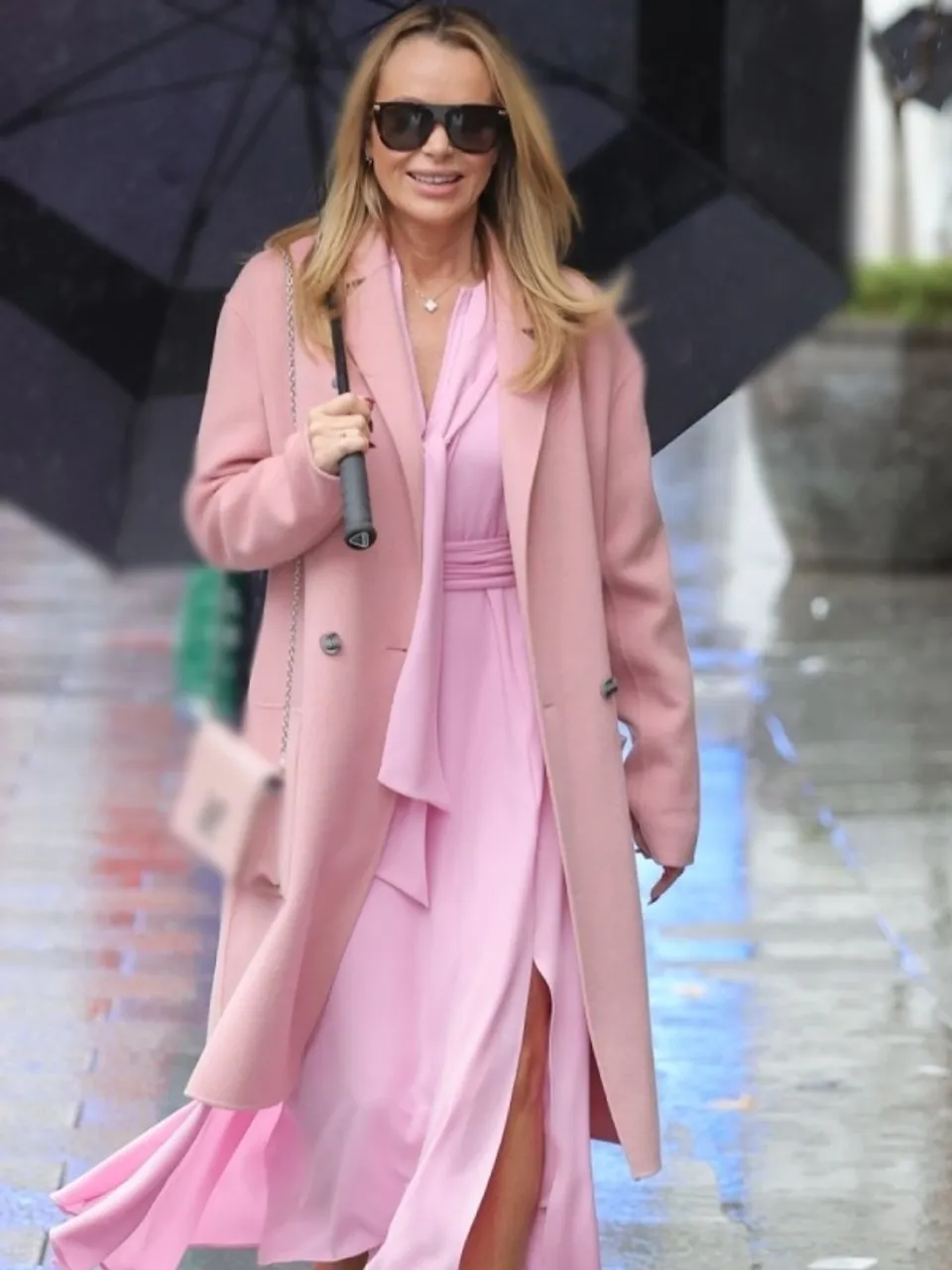 Amanda Holden Pink Coat