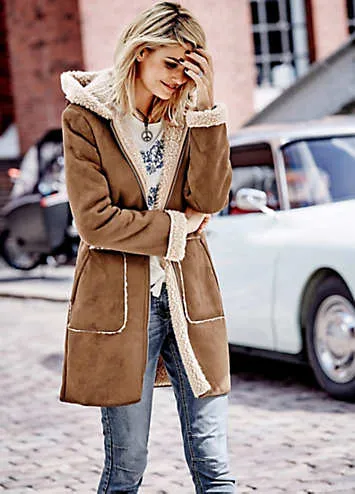 Aniston Faux Suede Coat | Grattan