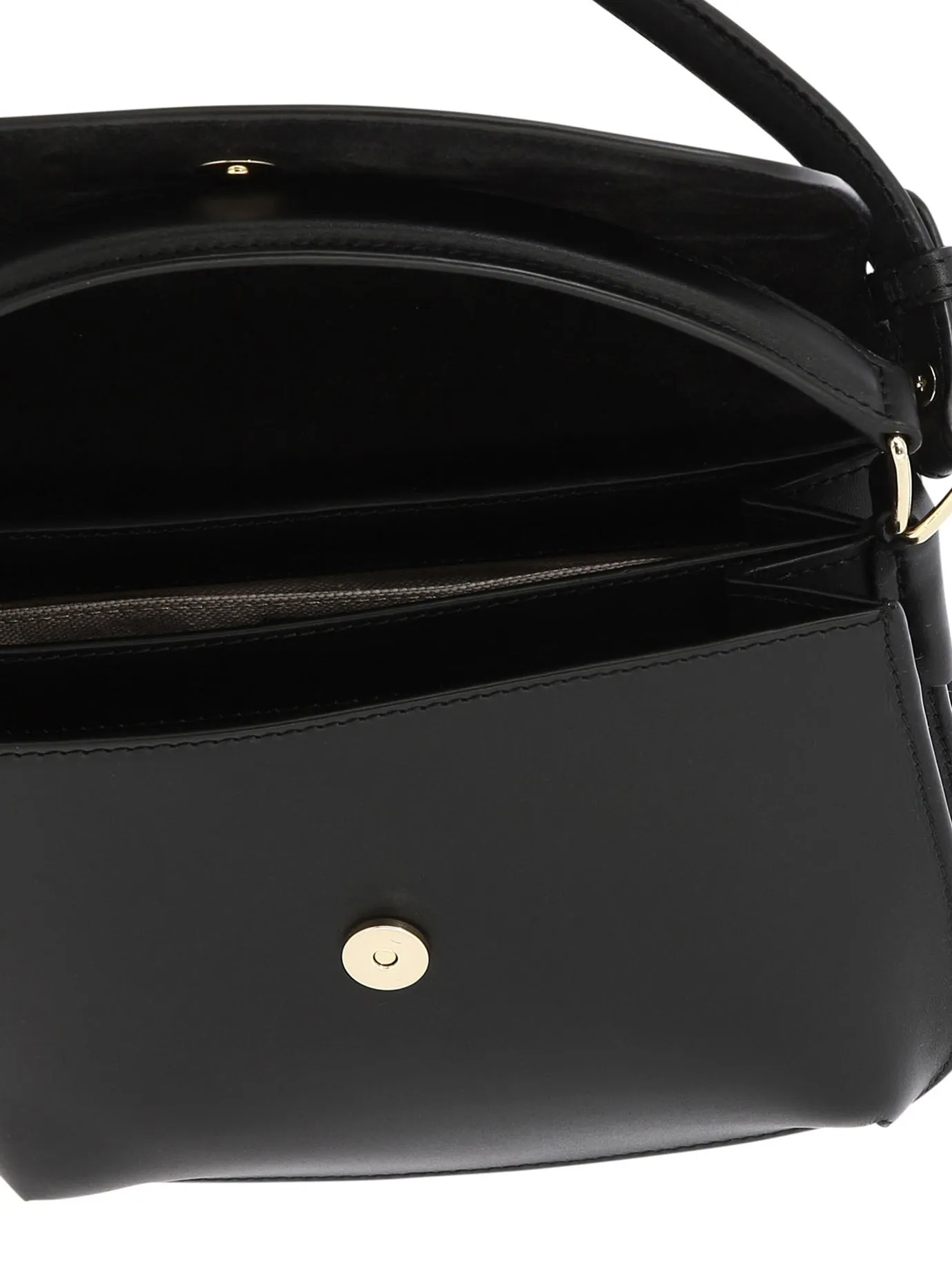 A.P.C. Classic Mini Black Leather Shoulder Bag for Women - Fall/Winter 2024