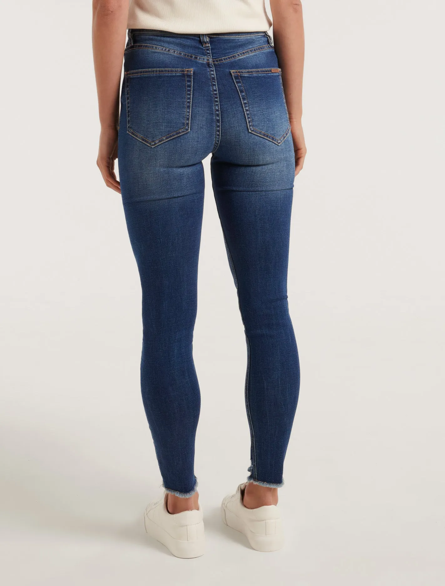 Ashley Mid-Rise Ankle Skinny Jeans