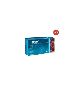 Aurelia Robust Nitrile Powder Free Disposable Examination Gloves (Pack Of 100) (Blue) (L) - UTST638