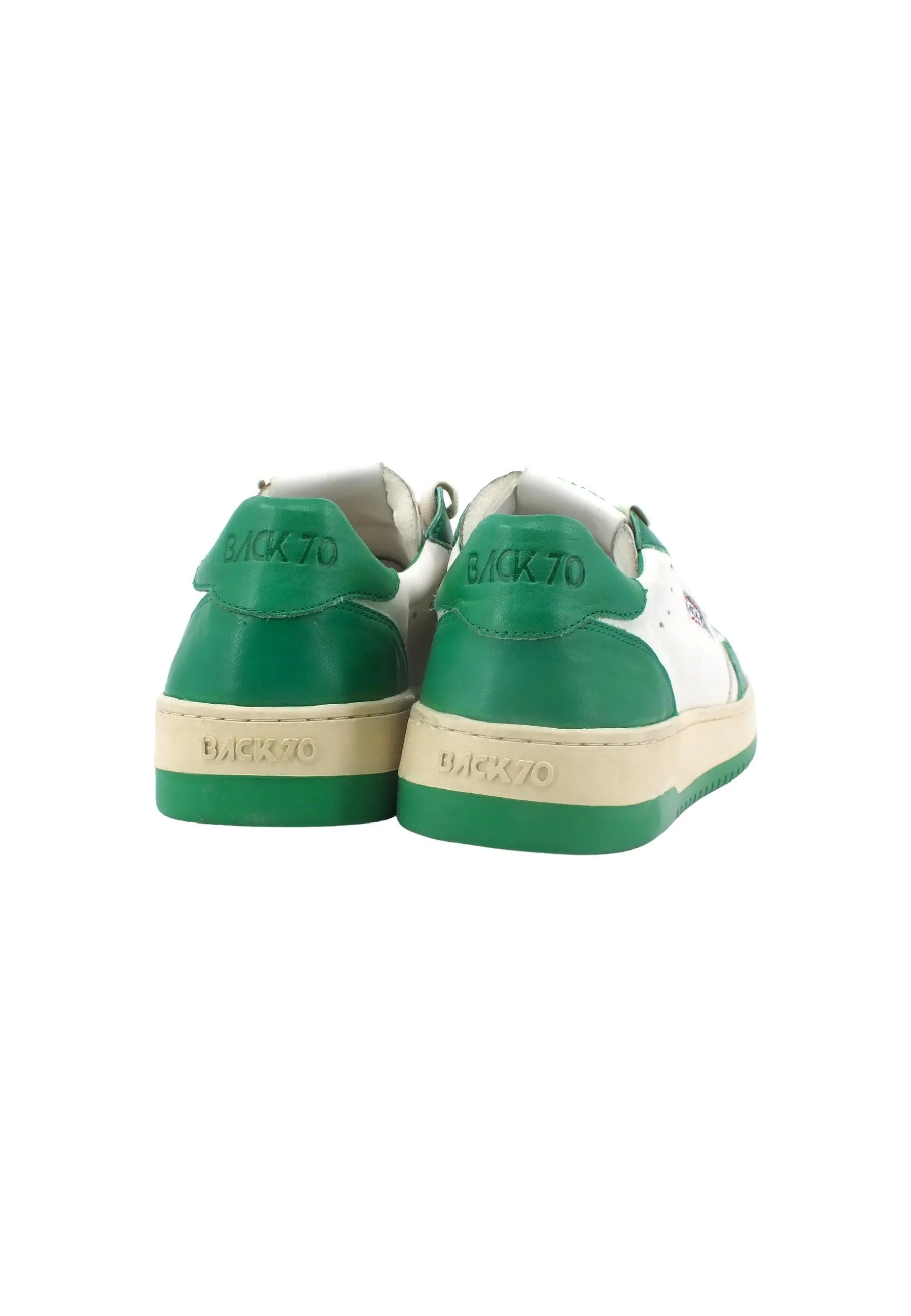 BACK70 Slam Sneaker Uomo White Savana Verde 108002