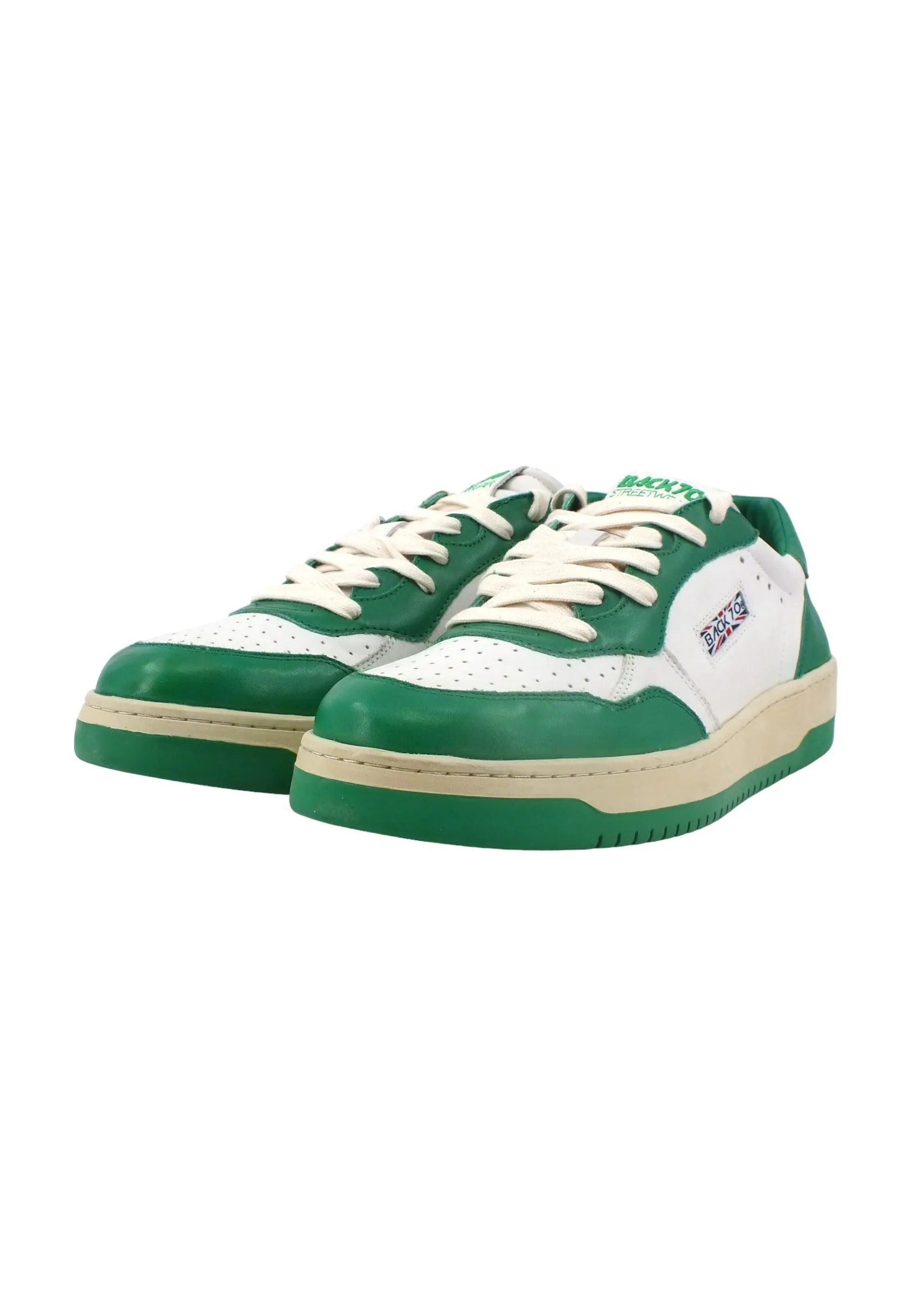 BACK70 Slam Sneaker Uomo White Savana Verde 108002