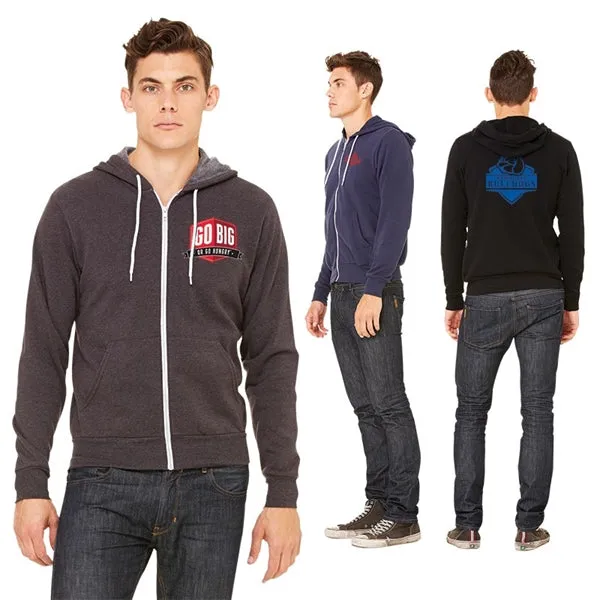 Bella+Canvas Unisex Sponge Fleece Full-Zip Hoodie