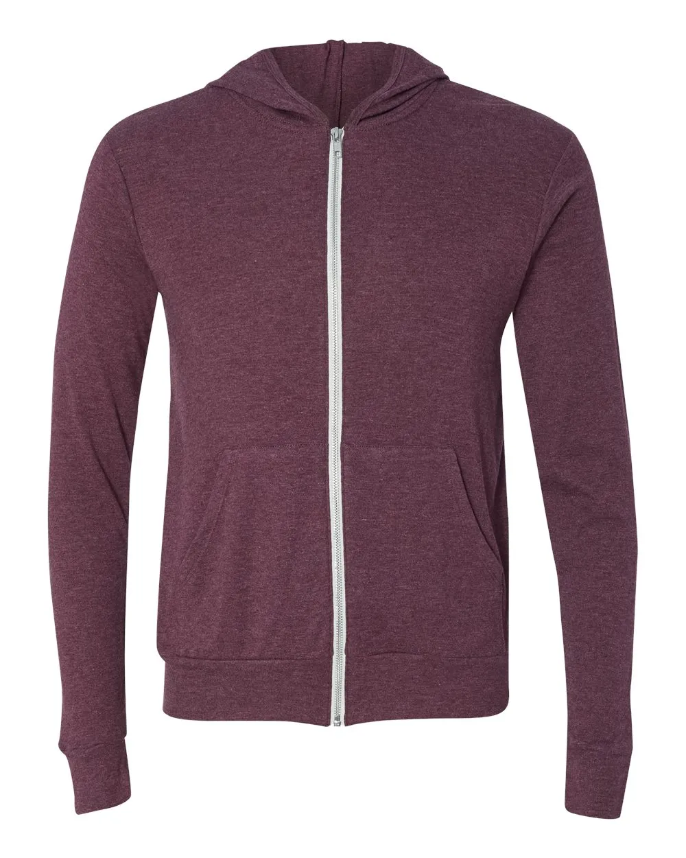 Bella+Canvas Unisex TriBlend Lightweight Full-Zip Hoodie