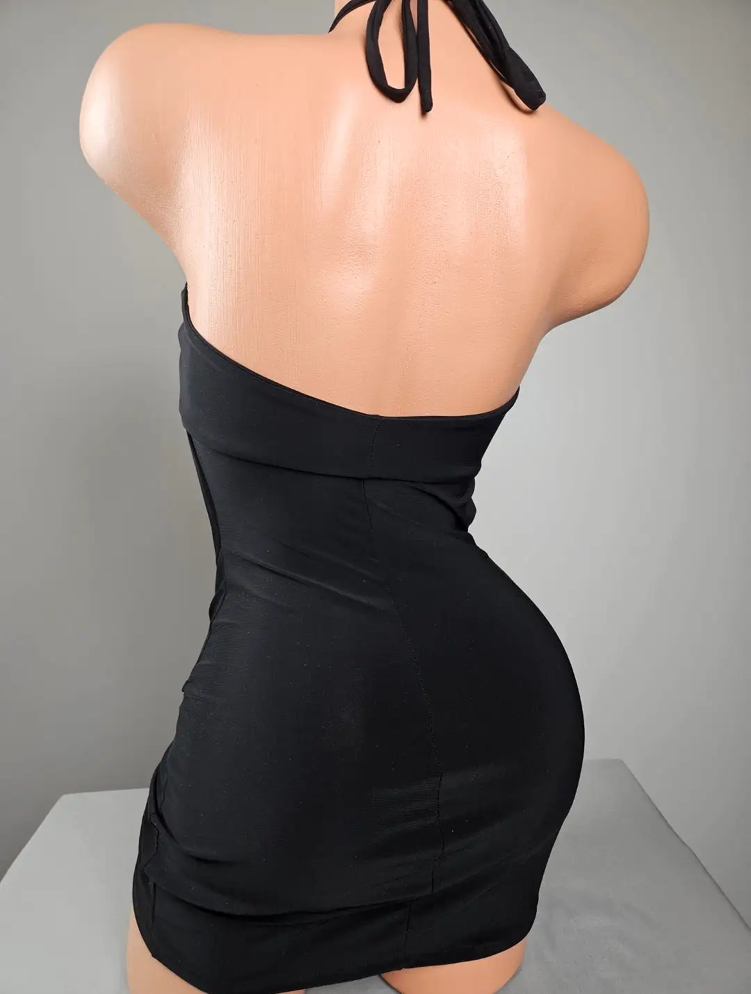 Black Cut Out Mini Dress (Small)