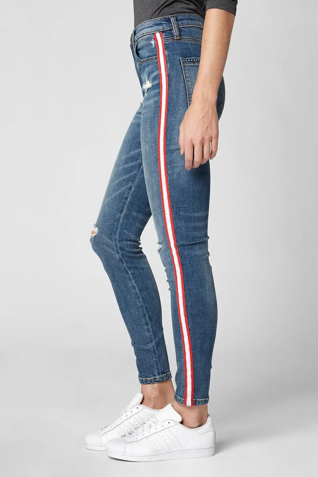 Blank NYC Jersey Girls Stripe Jean Pant