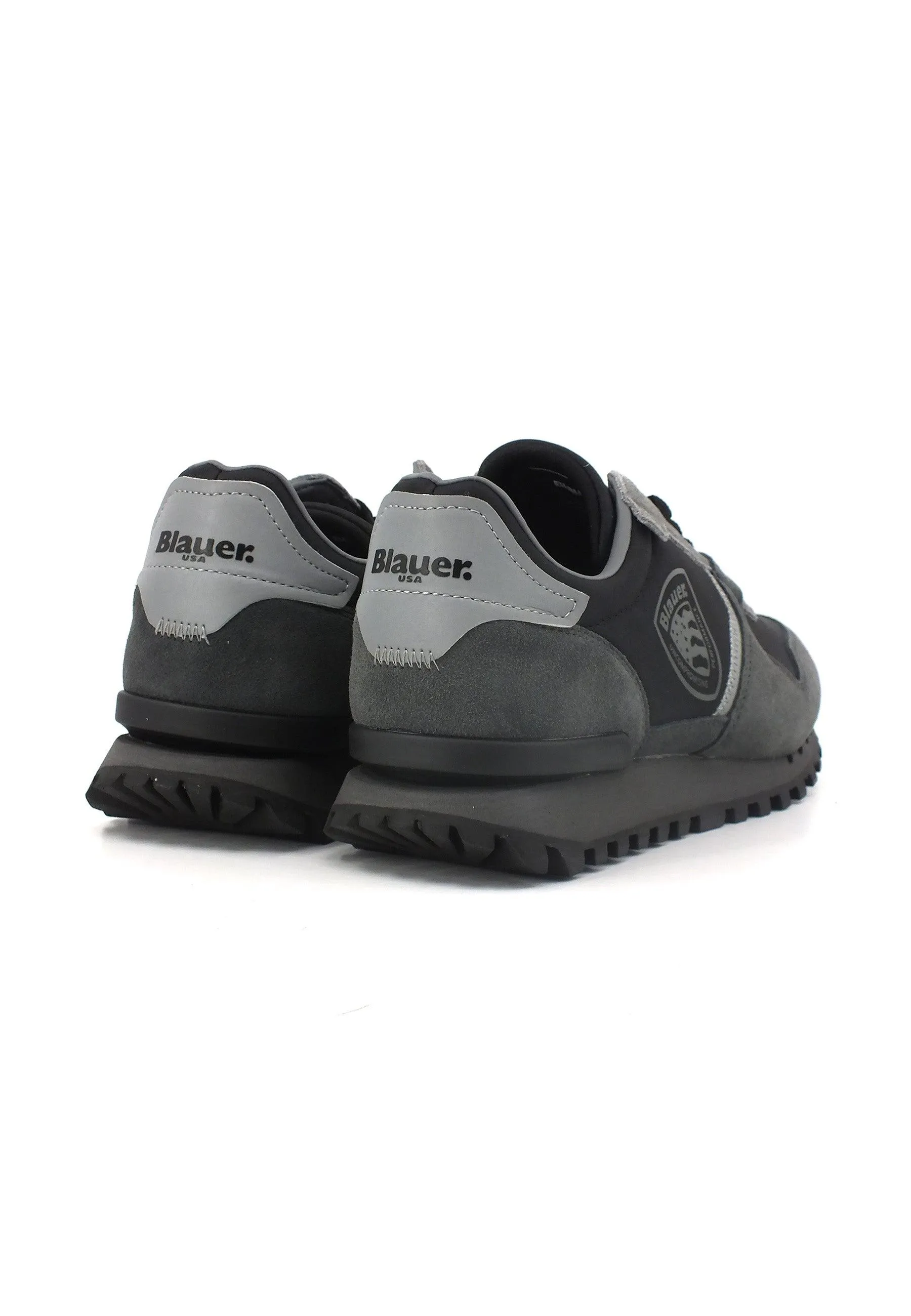 BLAUER Dixon02 Sneaker Uomo Black Dark Grey F3DIXON02