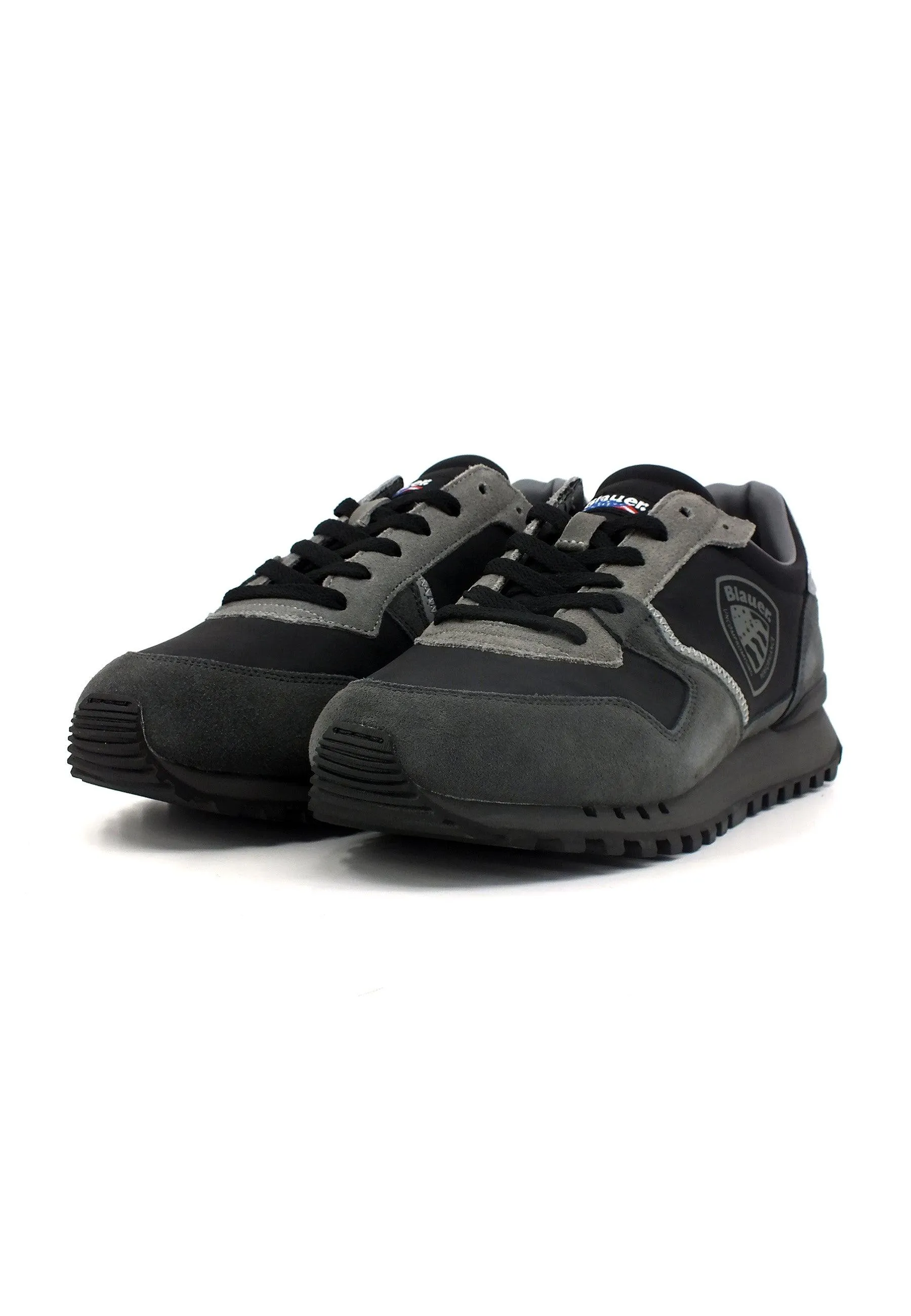 BLAUER Dixon02 Sneaker Uomo Black Dark Grey F3DIXON02