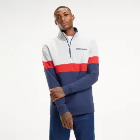 Blue Retro Mock Neck Jumper | Sweatshirts & Hoodies | Tommy Hilfiger