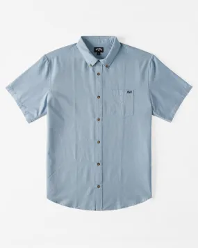 Boys All Day Short Sleeve Woven Shirt - Powder Blue