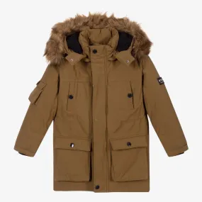 Boys Green Parka Coat