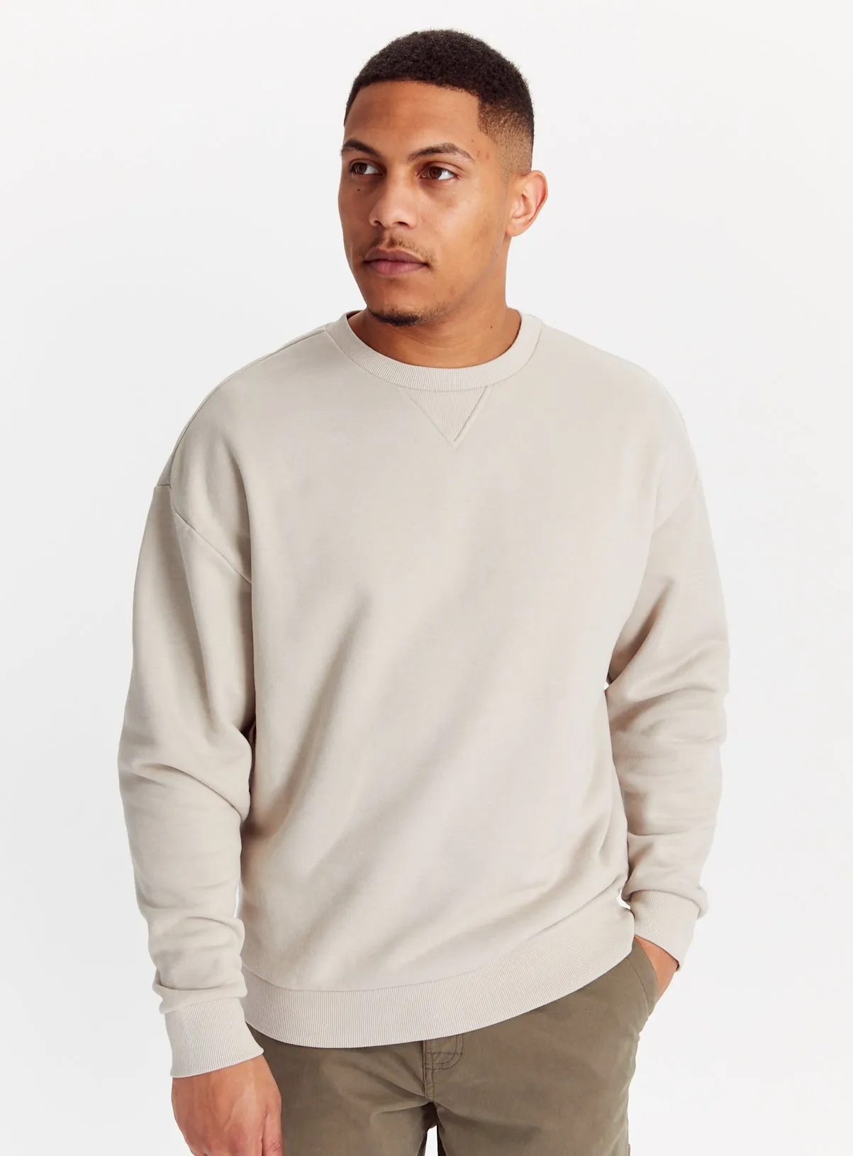 Buy Grey Dropped Shoulder Sweatshirt XXXL | Sweatshirts and hoodies | Tu