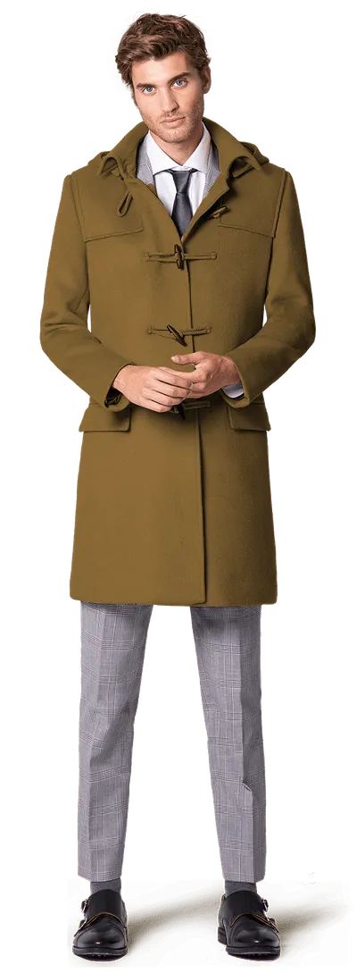 Camel Long Montgomery coat