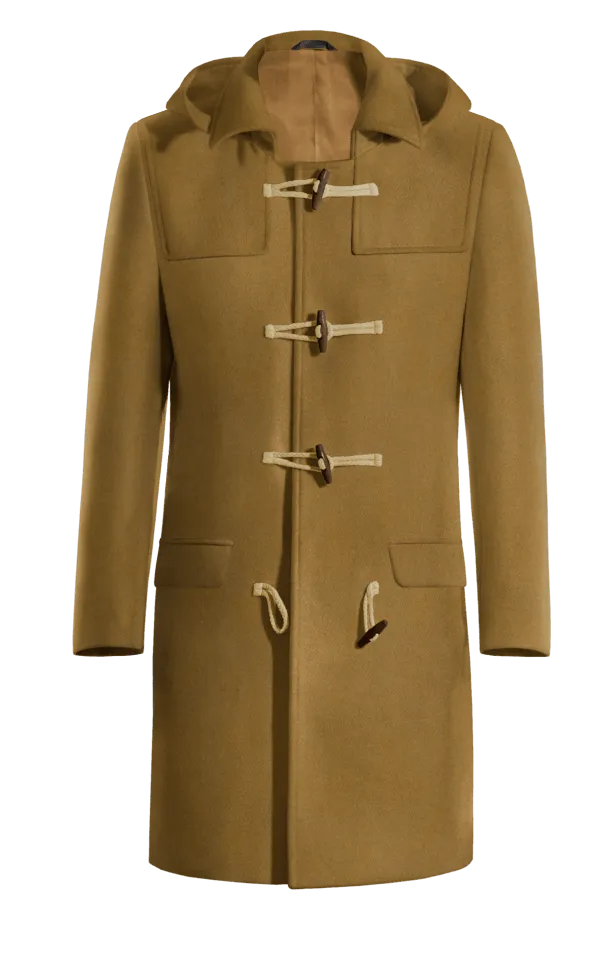 Camel Long Montgomery coat