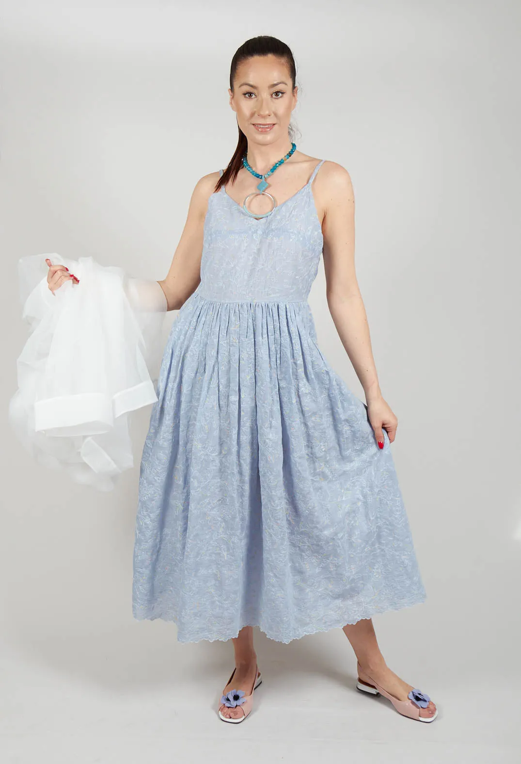 Caprice Dress in Powder Blue