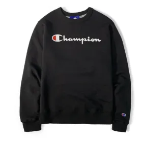 Champion Men's Sweater Classic Script Logo Medium Weight