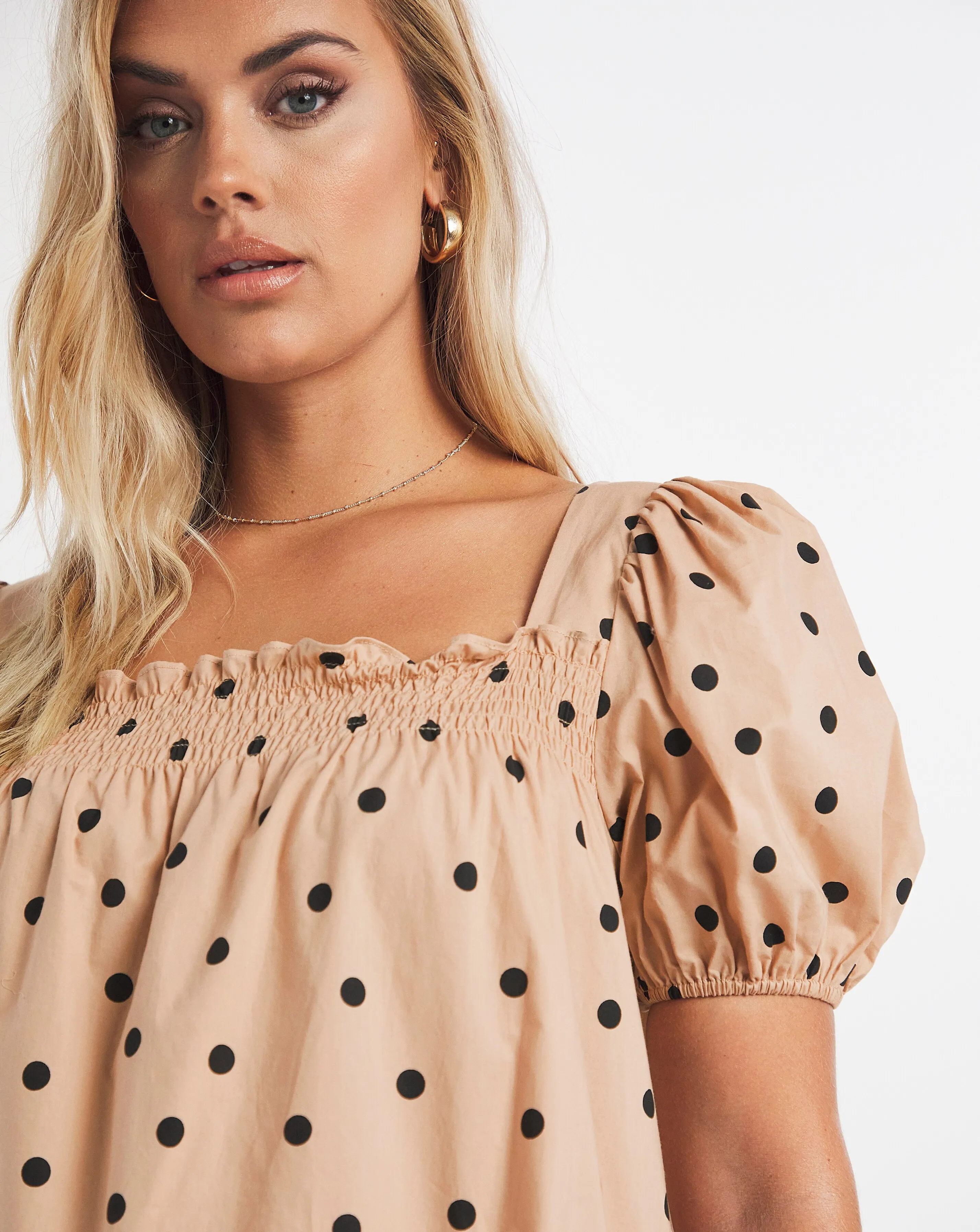 Chi Chi London Puff Sleeve Smock Dress | Simply Be