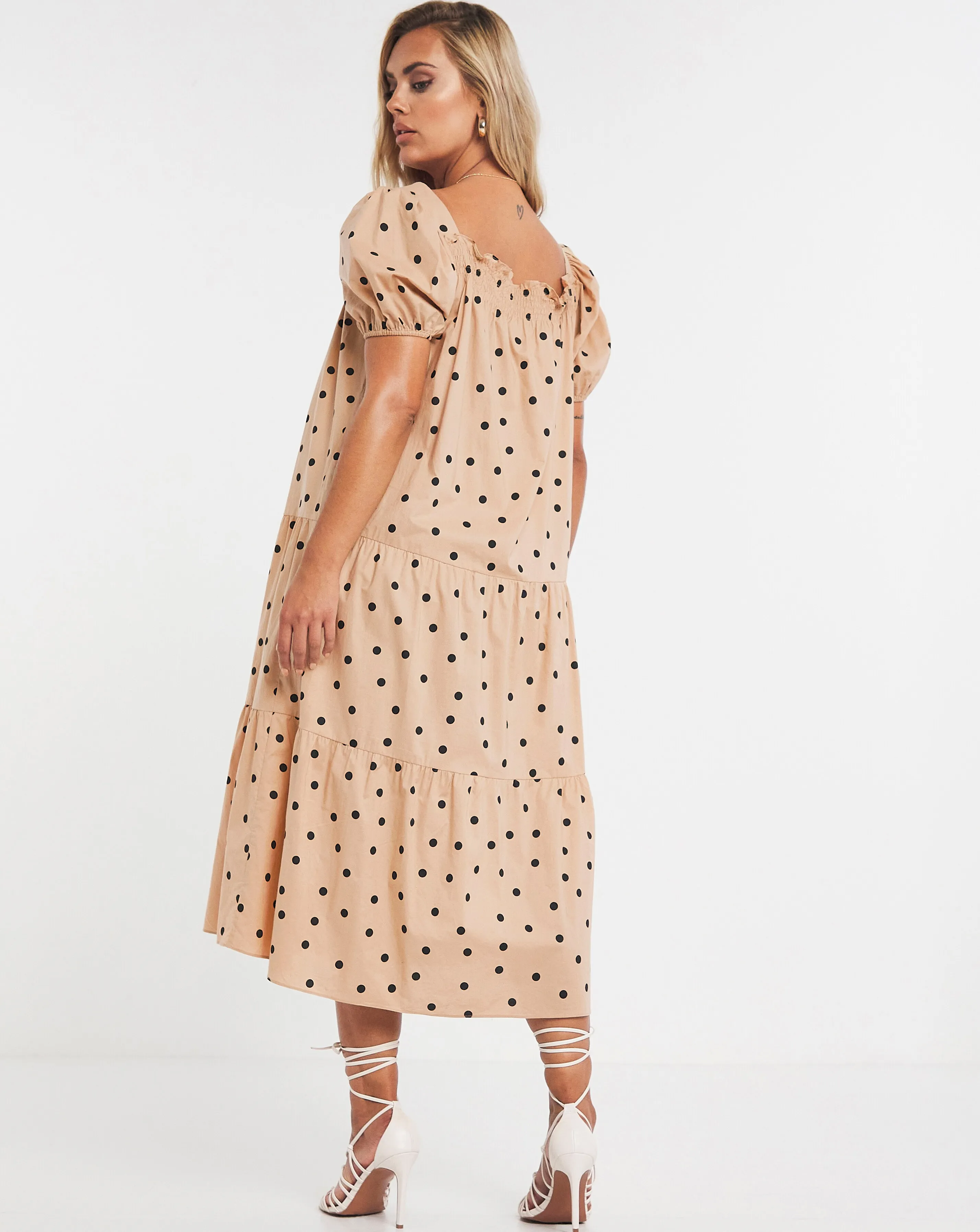 Chi Chi London Puff Sleeve Smock Dress | Simply Be