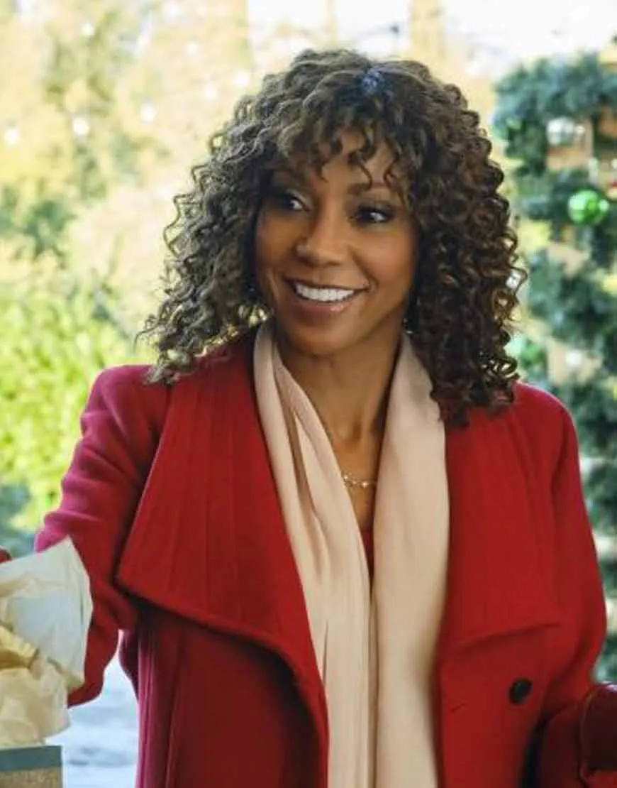 Christmas in Evergreen: Bells Are Ringing Holly Robinson Peete Coat