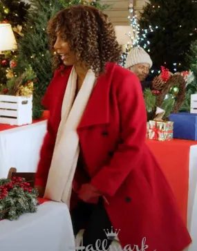 Christmas in Evergreen: Bells Are Ringing Holly Robinson Peete Coat