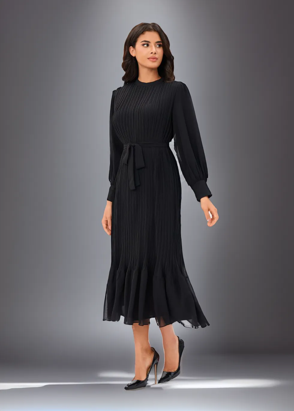 Classic Elegance Midi Dress