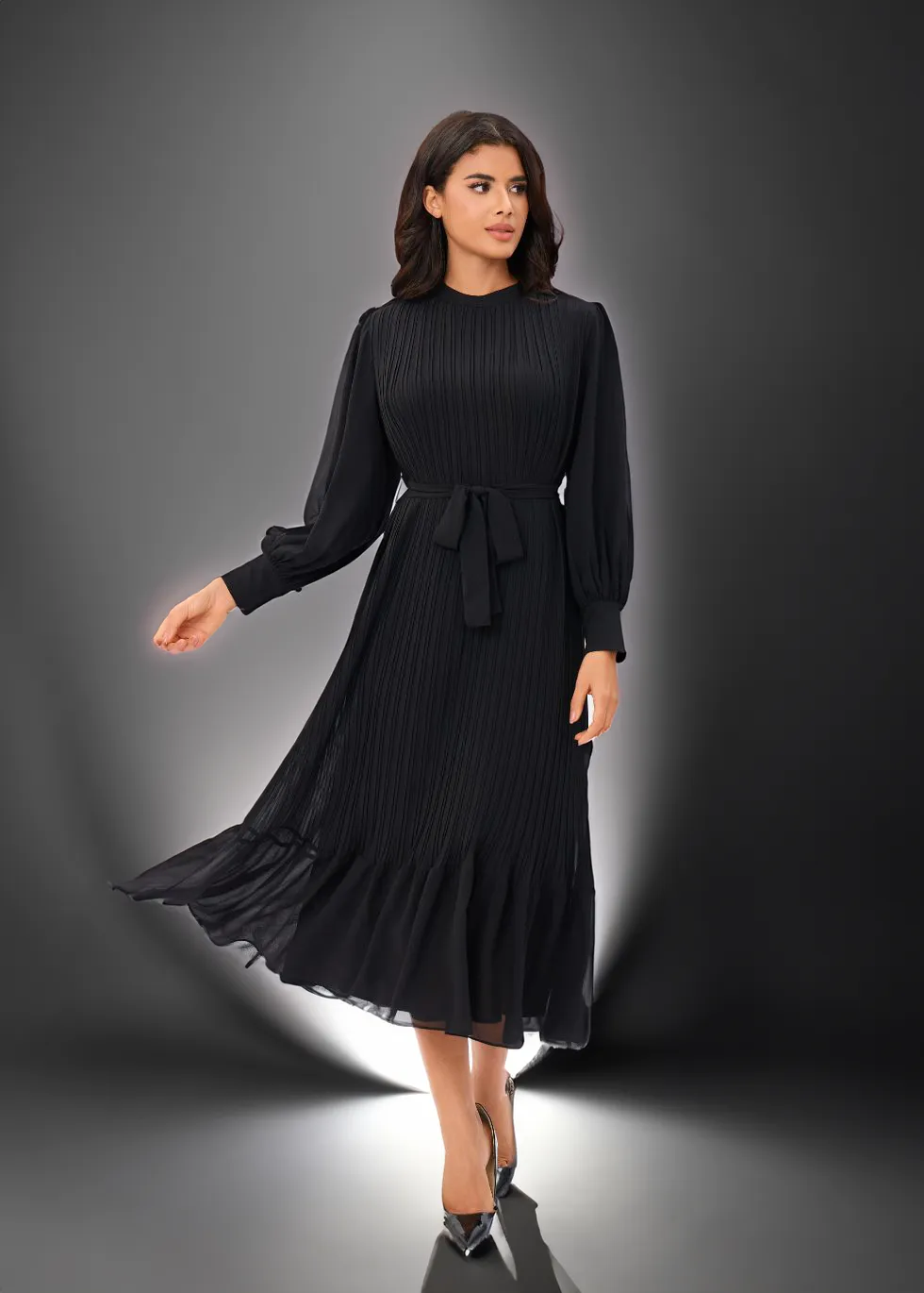 Classic Elegance Midi Dress