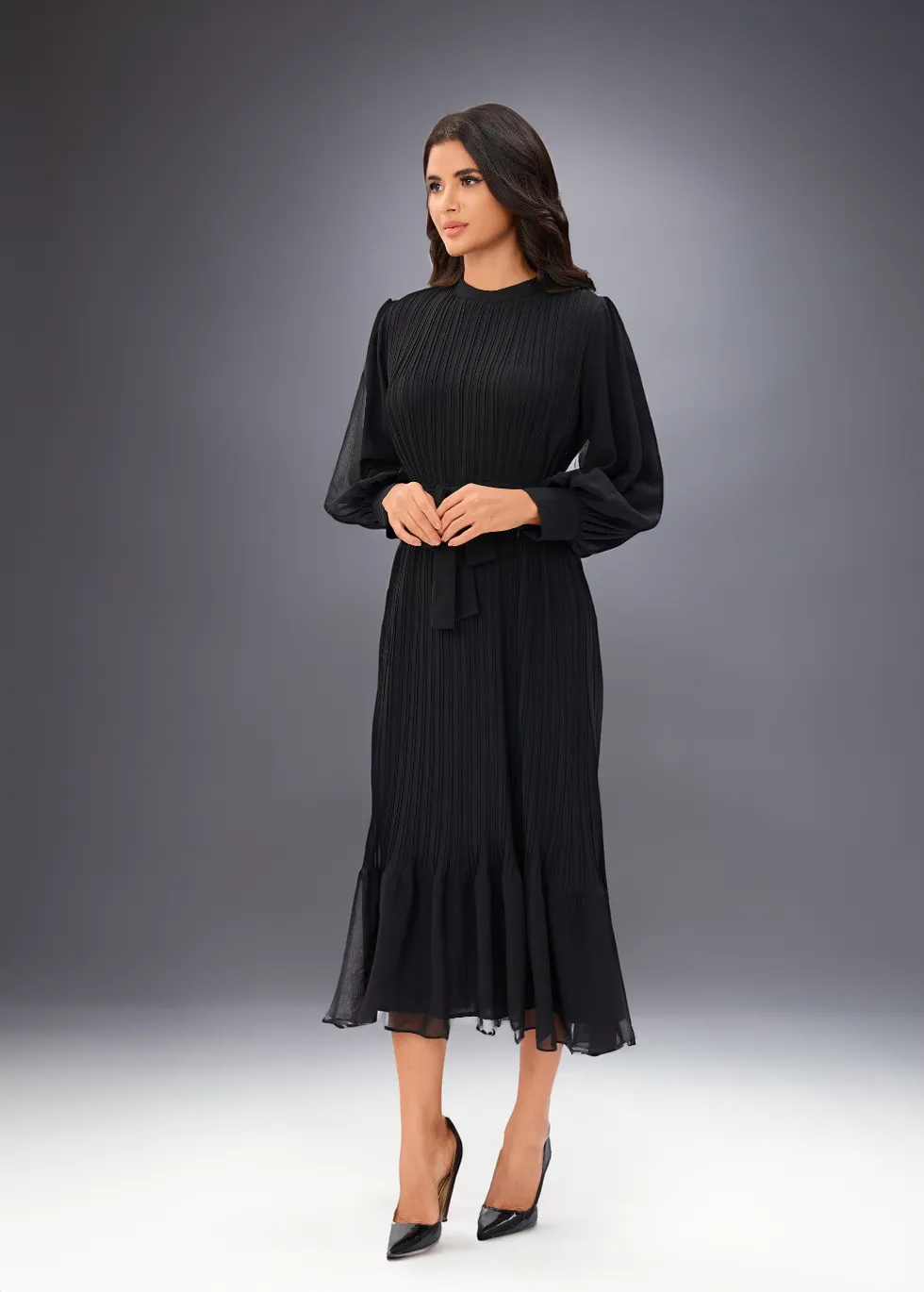 Classic Elegance Midi Dress