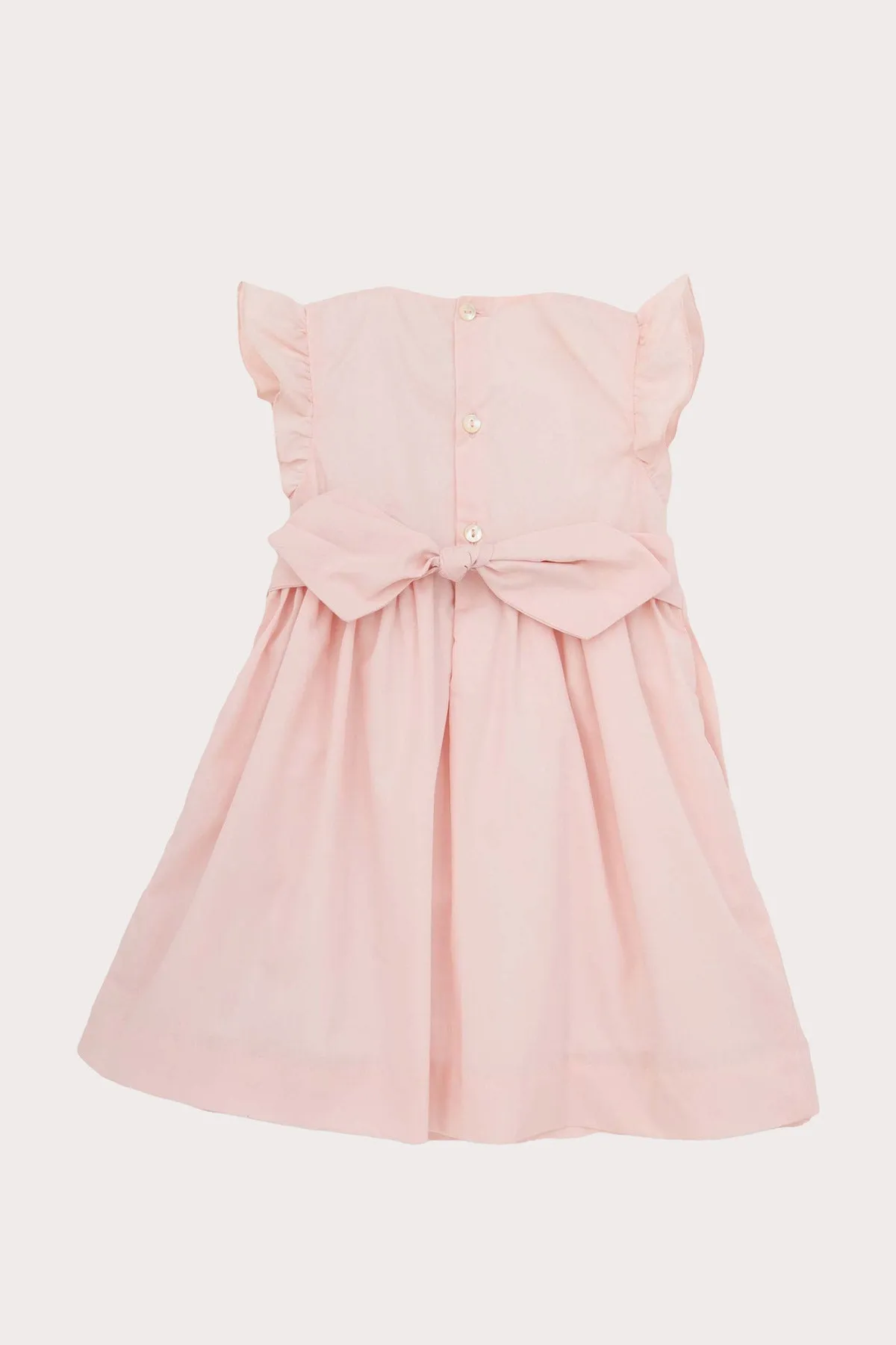 Classic Hand Smocked Dress - Powder Pink (3Y - 6Y)