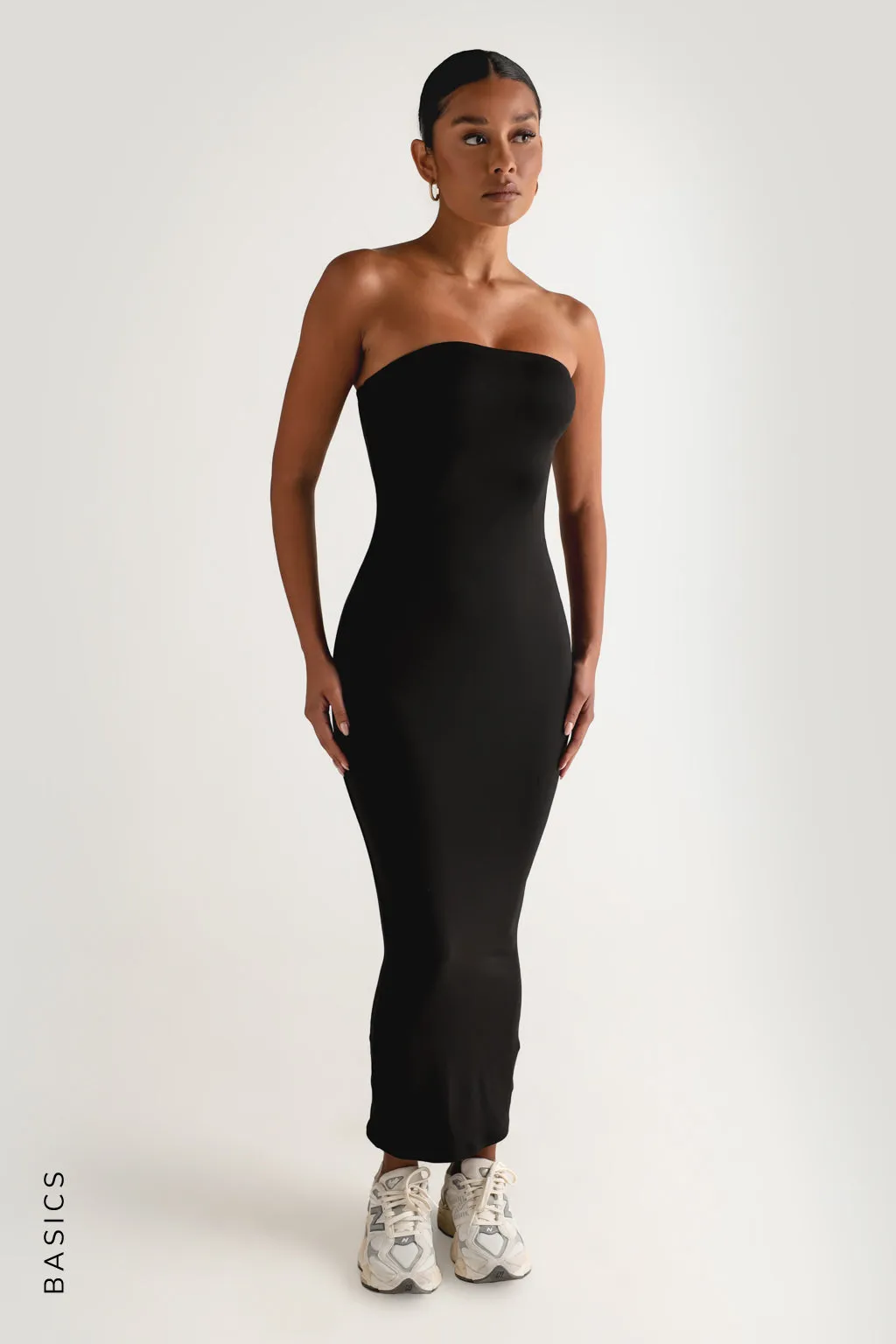 Classic Tube Maxi Dress - Black