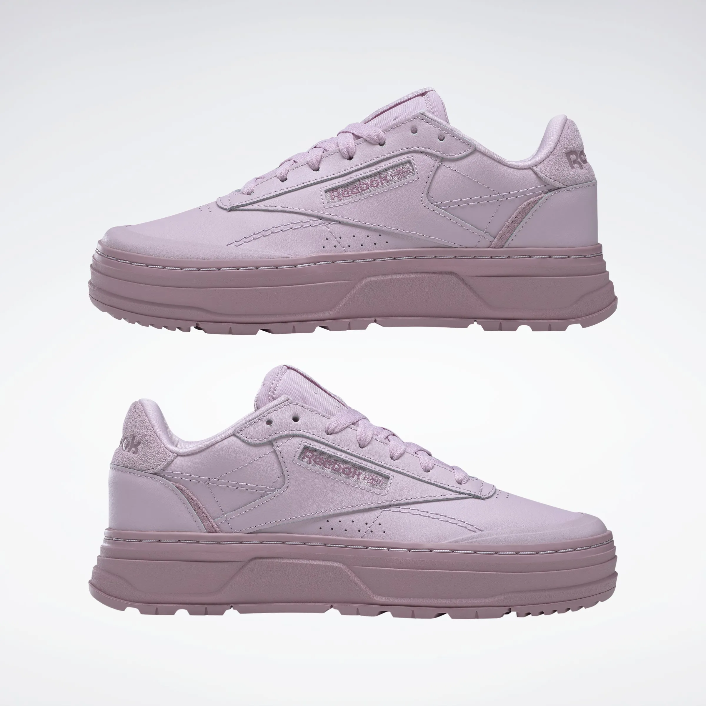 Club C Double Geo Shoes Shell Purple/Infused Lilac