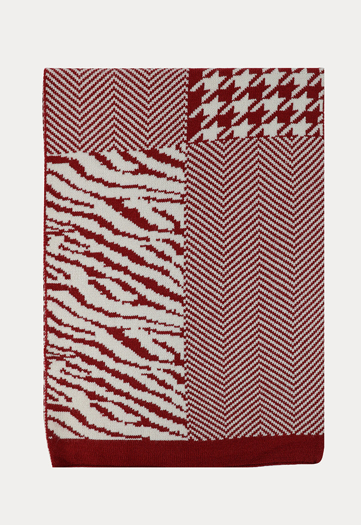 Contrast Multi Pattern Print Scarf