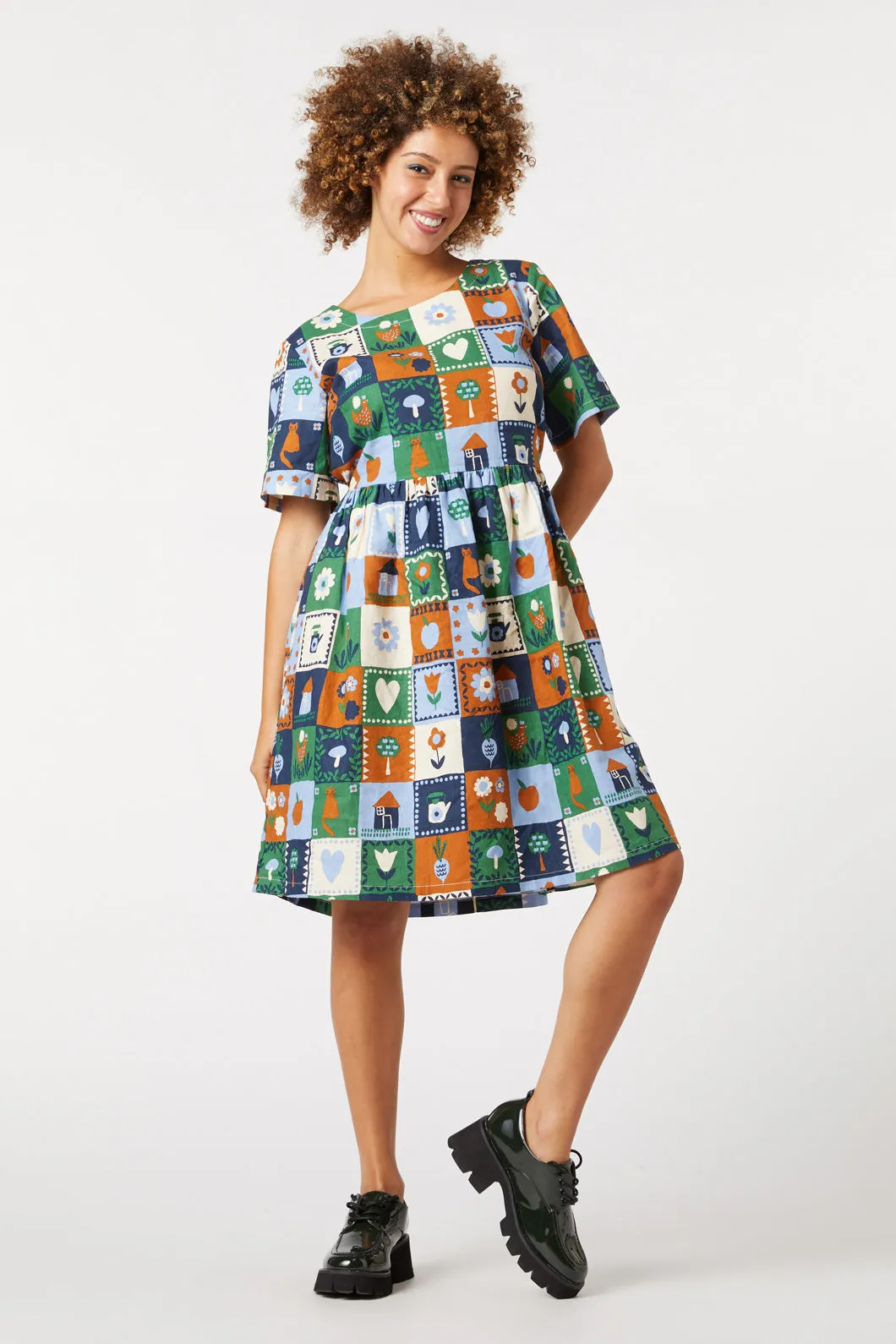 Cottage Charm Smock Dress