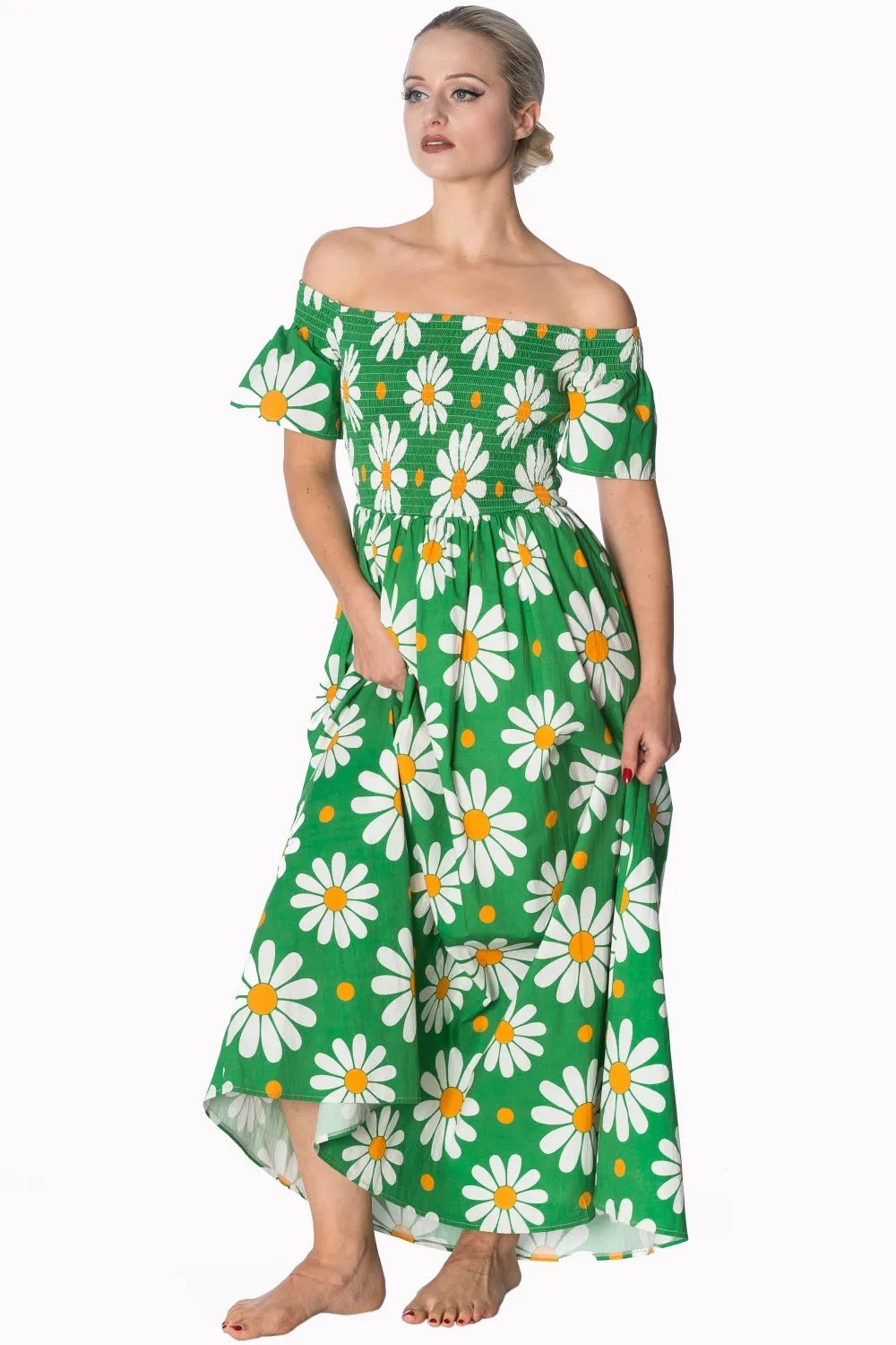 CRAZY DAISY SMOCK DRESS