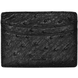 Credit Card Case – Ostrich :: Black