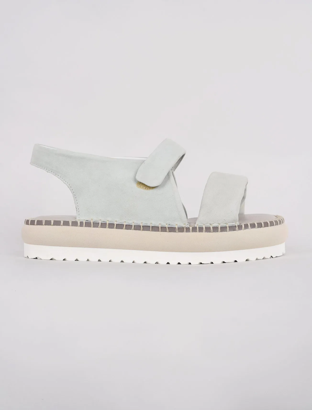 Cushion Strap Sandal, Powder Blue