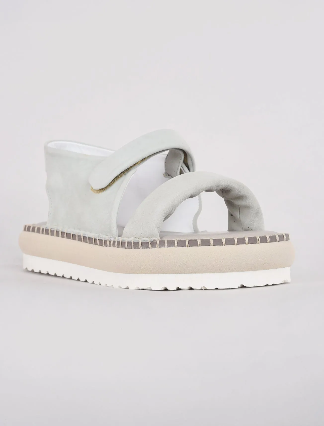 Cushion Strap Sandal, Powder Blue