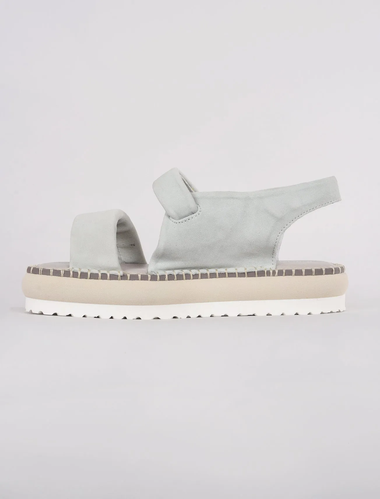 Cushion Strap Sandal, Powder Blue