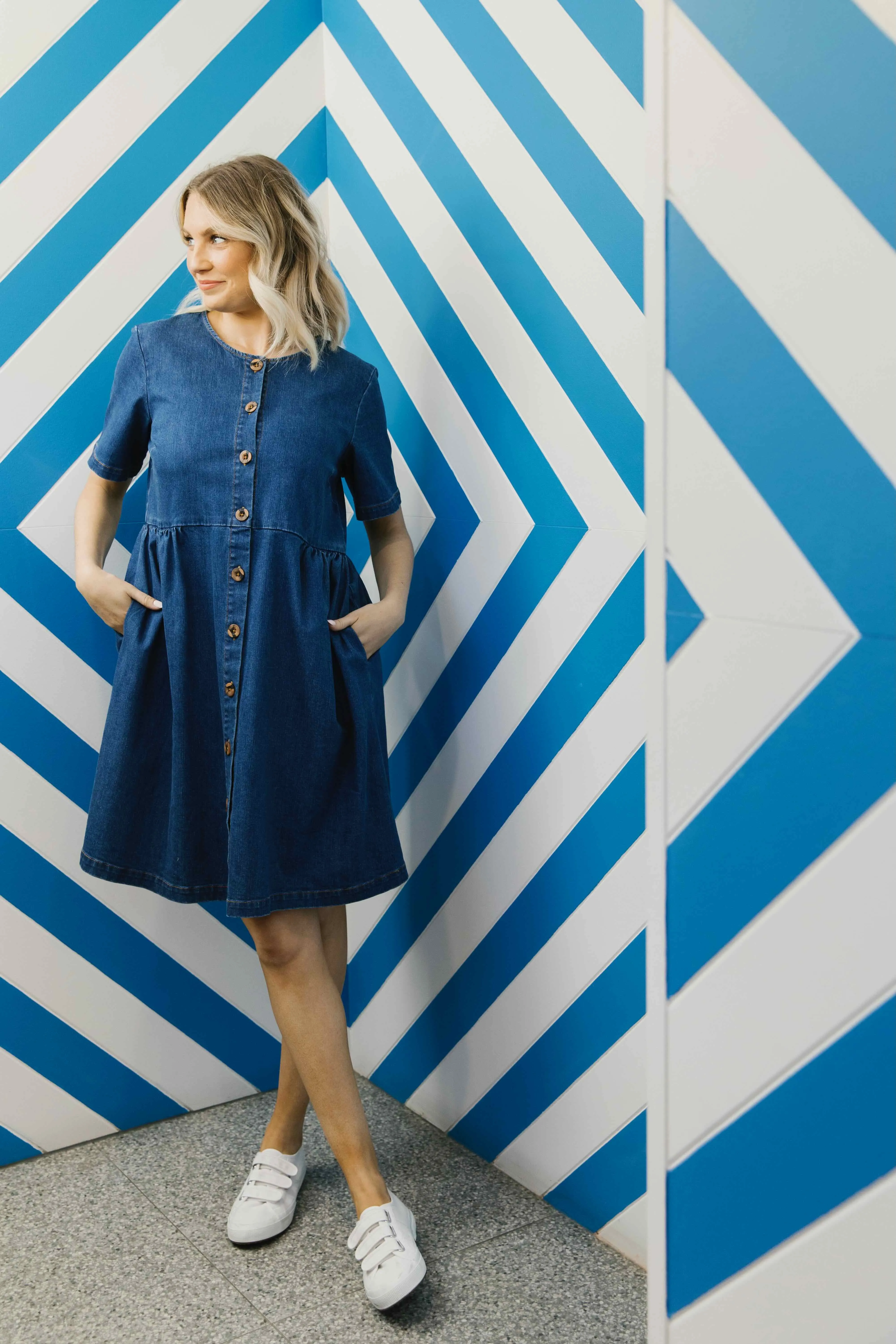 Denim Smock Dress