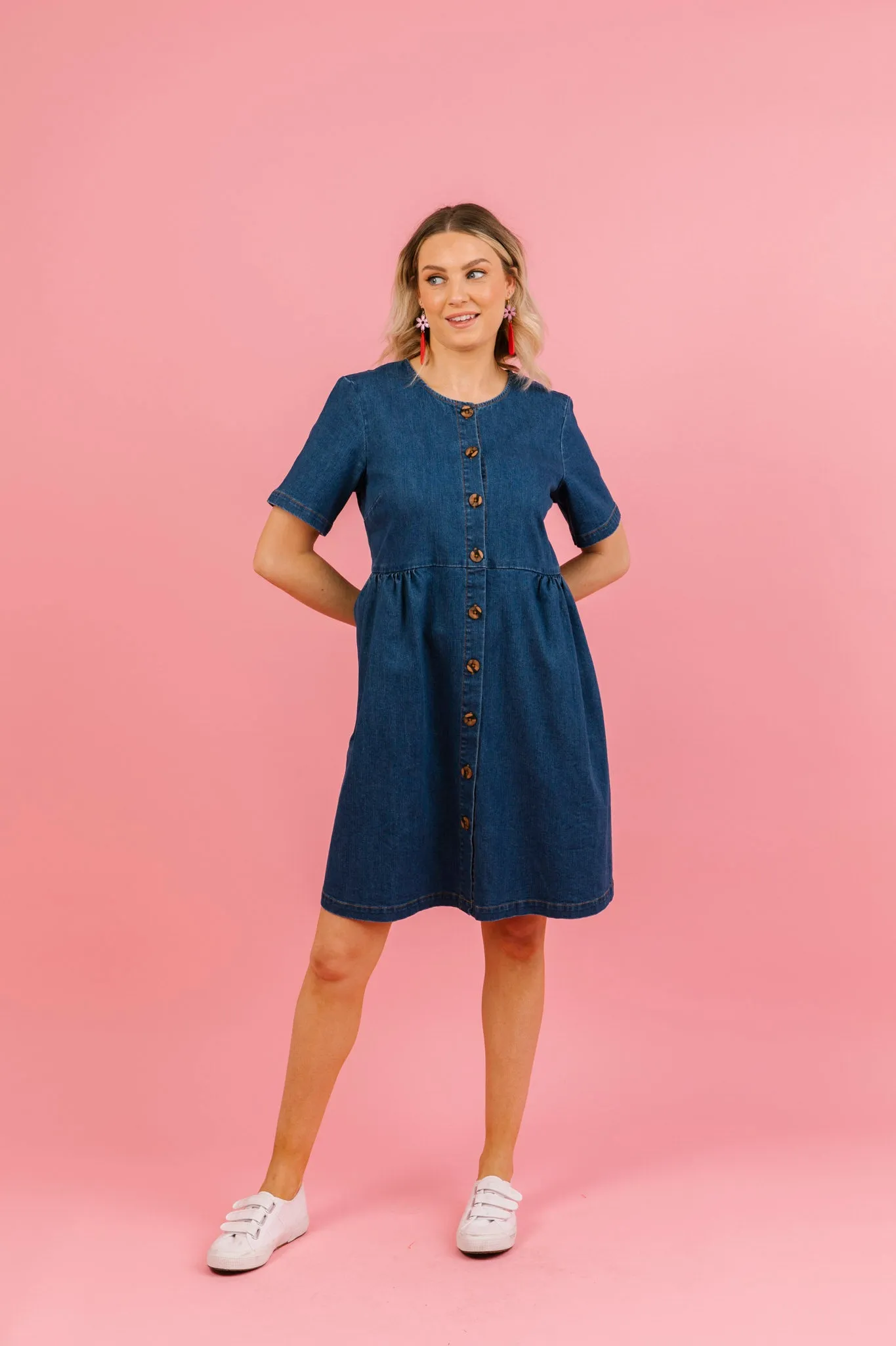 Denim Smock Dress