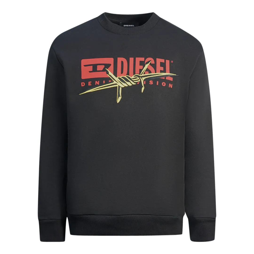 Diesel S Bay Bx5 Black Sweater