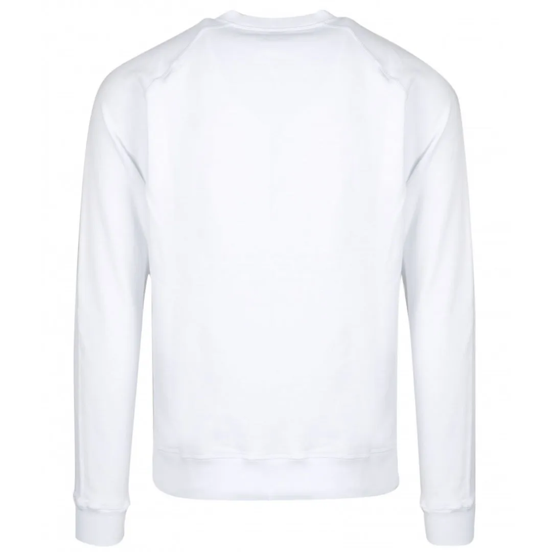 Dsquared2 Classic Raglan Fit Logo White Sweater